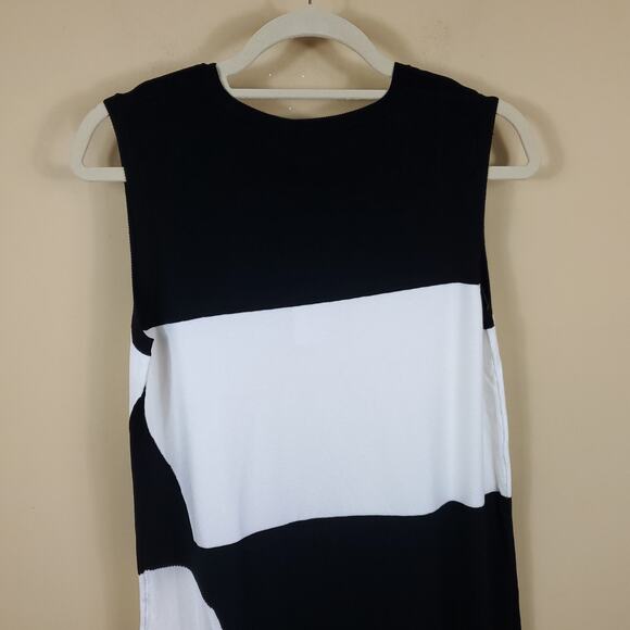 525 AMERICA Colorblock Knit Sleeveless Midi Dress Women's Size M - Picture 5 of 10